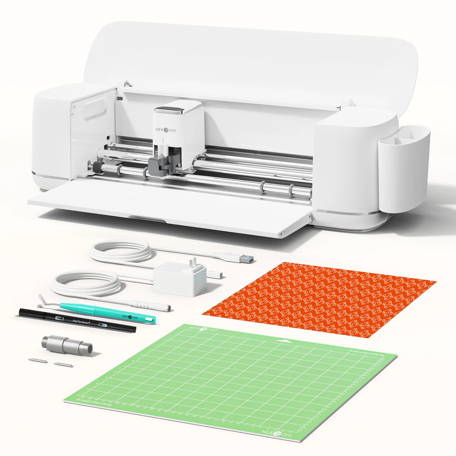 HTVRONT C2 Cutting Machine -Smart Cutting Machine Vinyl Cutter Machine for Crafts Customized Cards Compatible with iOS Android