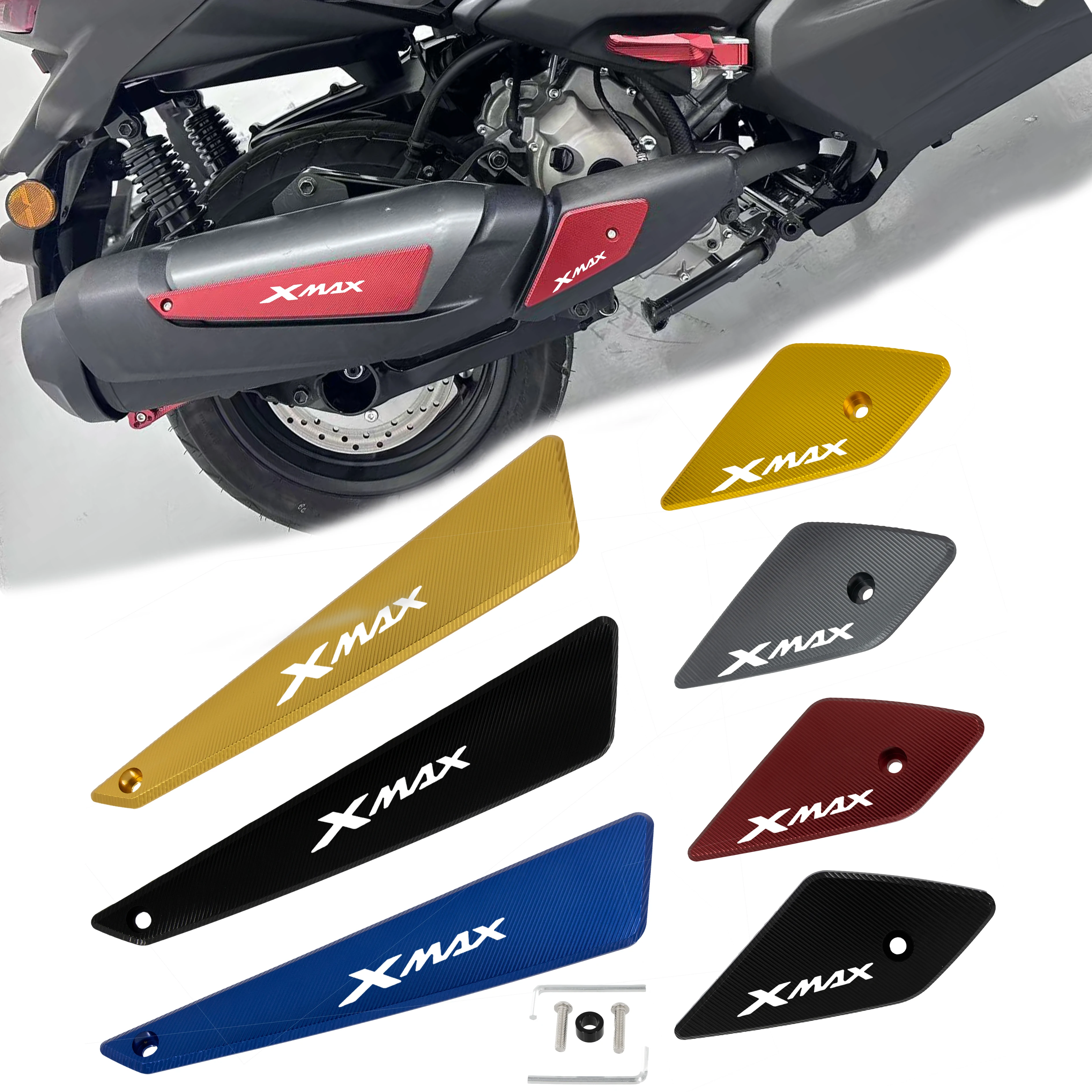 Тепловая защита выхлопа мотоцикла Weeeld, декоративный чехол для YAMAHA XMAX 300 XMAX300 X-MAX 300 2025-