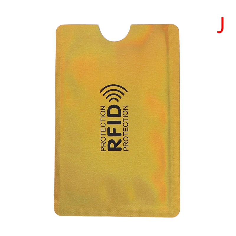 10Pcs/set RFID Blocking Card Protector Debit Credit Contactless NFC Security Card Protect Case Anti Scanning Card Bag ID Holder