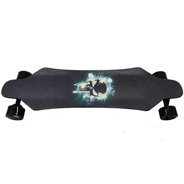 

Горячая распродажа: Вездеходный электрический скейтборд на 4 колесах с двумя моторами, пультом управления, из кленового материала, лонгборд