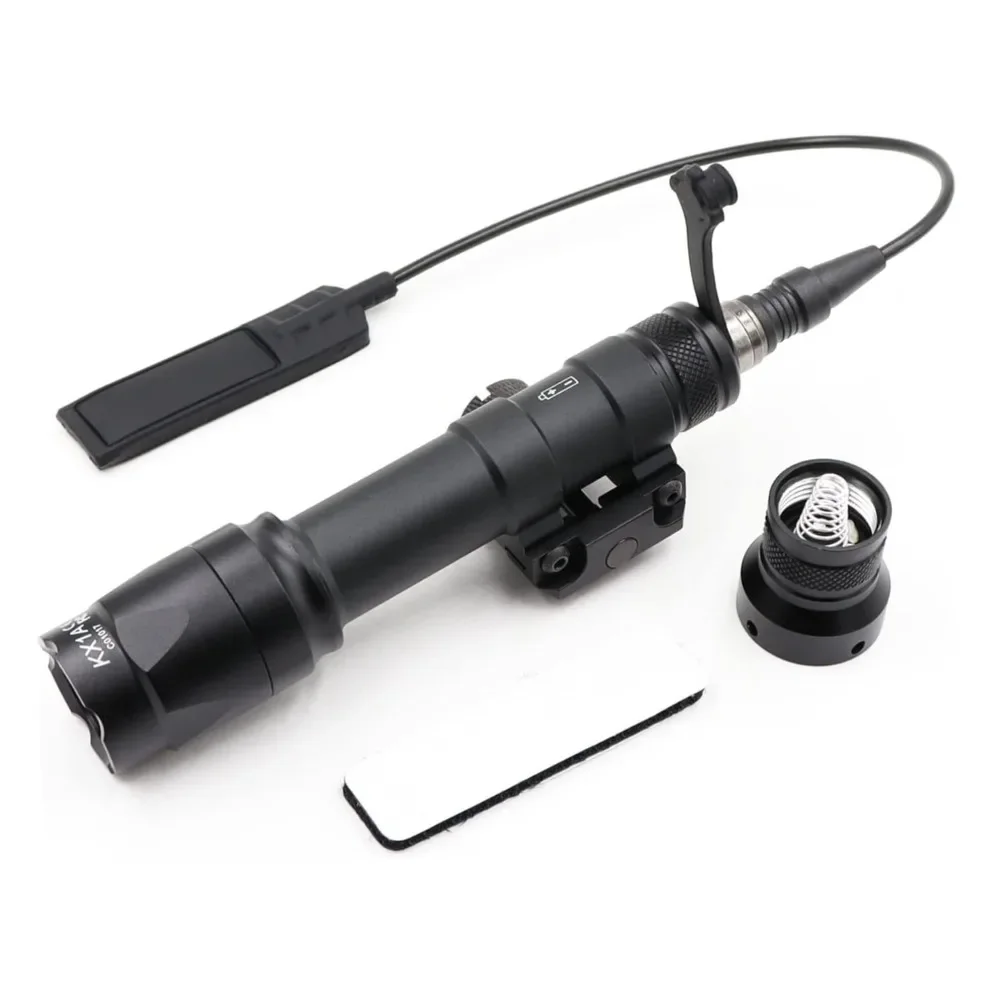 M600C M300A Tactical Scout Light AR15 Rifle Strobe Function LED Flashlight Weapon Gun Light with Pressure Switch Fit 20mm Rail