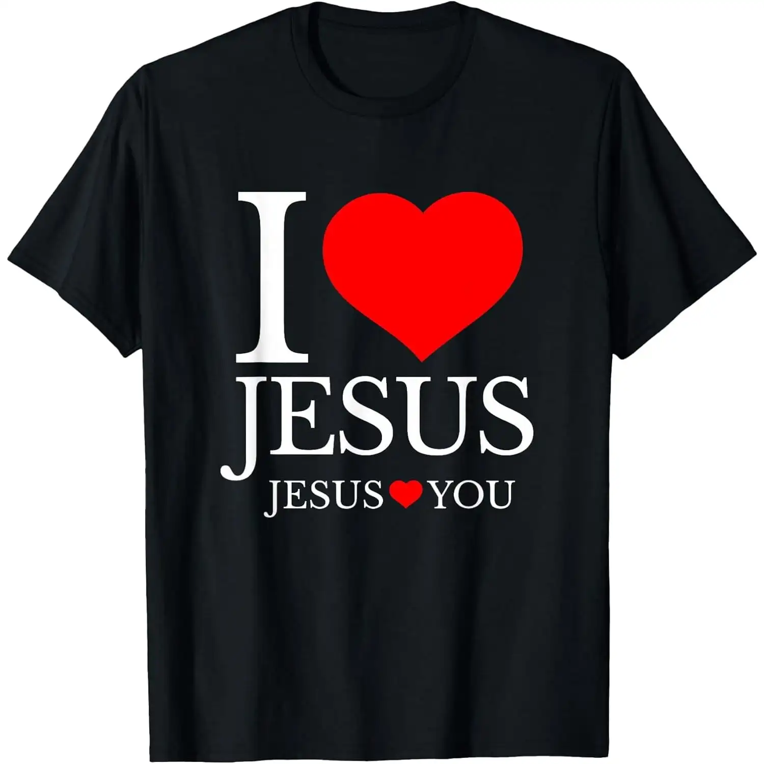 100% Cotton Christian T-Shirt, Jesus Loves You Faith Graphic Tee, Religious Inspirational Shirt for Adults, Bible Faith Apparel, Casual Short Sleeve Unisex Gift Shirt