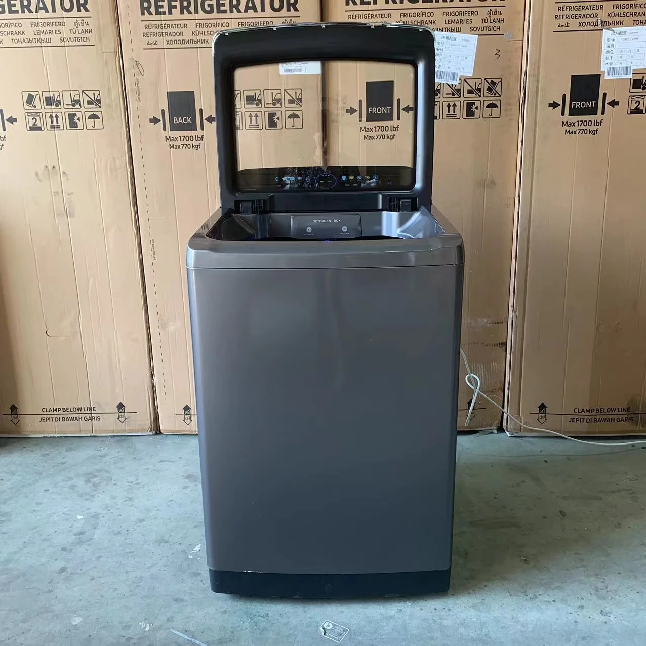 Vendita diretta in fabbrica di lavatrici domestiche montate dall'alto di grande capacità completamente automatiche da 25 kg