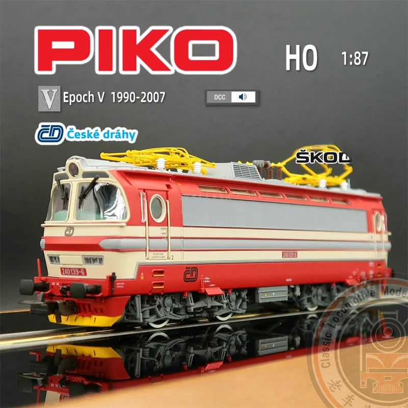 

Train Model HO 1/87 German PIKO 51397 BR240 Skoda Hot Wheels Electric Digital Sound Czech CD Fifth Generation