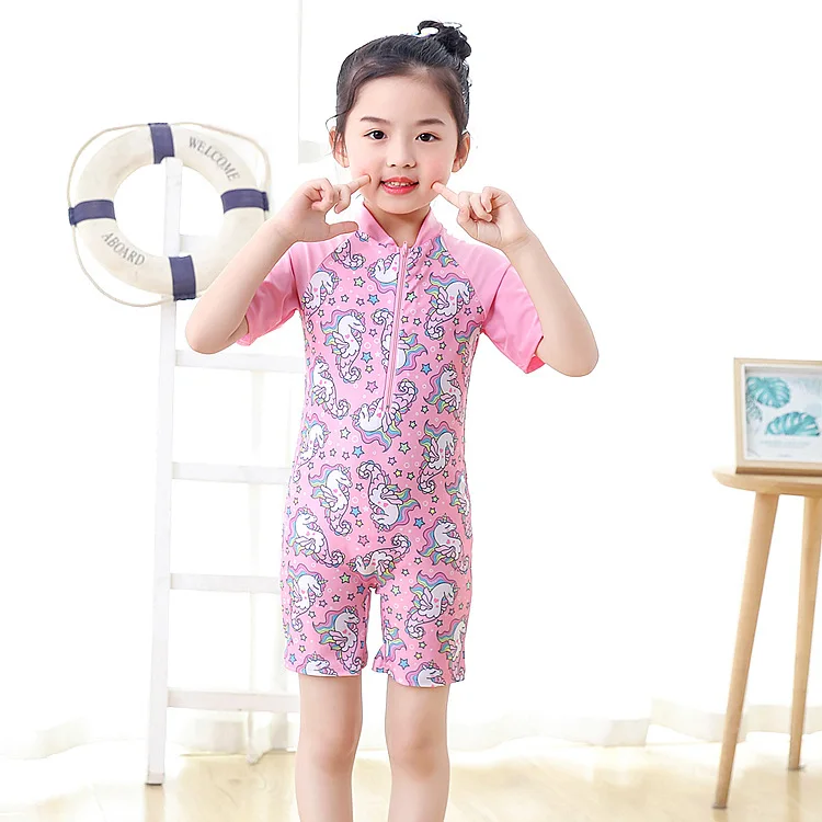 Traje de baño de dibujos animados para niños de 3 a 12 años, traje de baño de una pieza para niños y niñas, traje de baño para niños pequeños y bebés, traje de baño para escalar