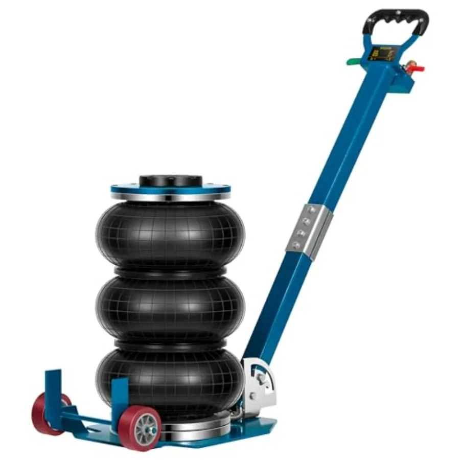 

3 Ton Air Bag Jack with Wheels 6600lbs Pneumatic Car Jack with Adjustable Long Handle Lift Range 5.3 Inch to 15.8 Inch 3-5S Fas