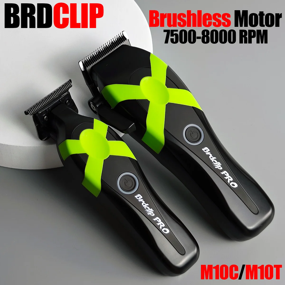 BRDCLIP PRO Professional Electric Hair Clipper 8000RPM Hair Trimmer 7500RPM Barber Shop Set Brushless Motor DLC Blade with Base