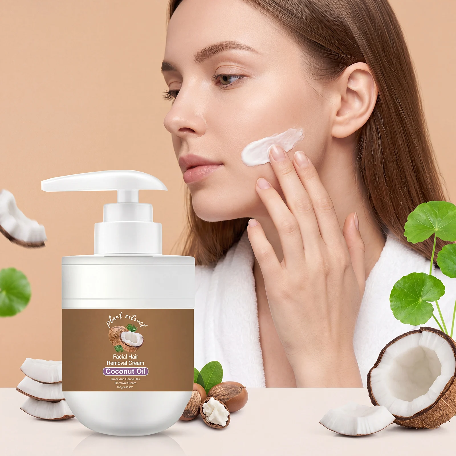 Hair Removal Cream For Face Body Permanent Gentle Depilatory Cream No Irritation Hair Remover Growth Inhibitor For Men Woman