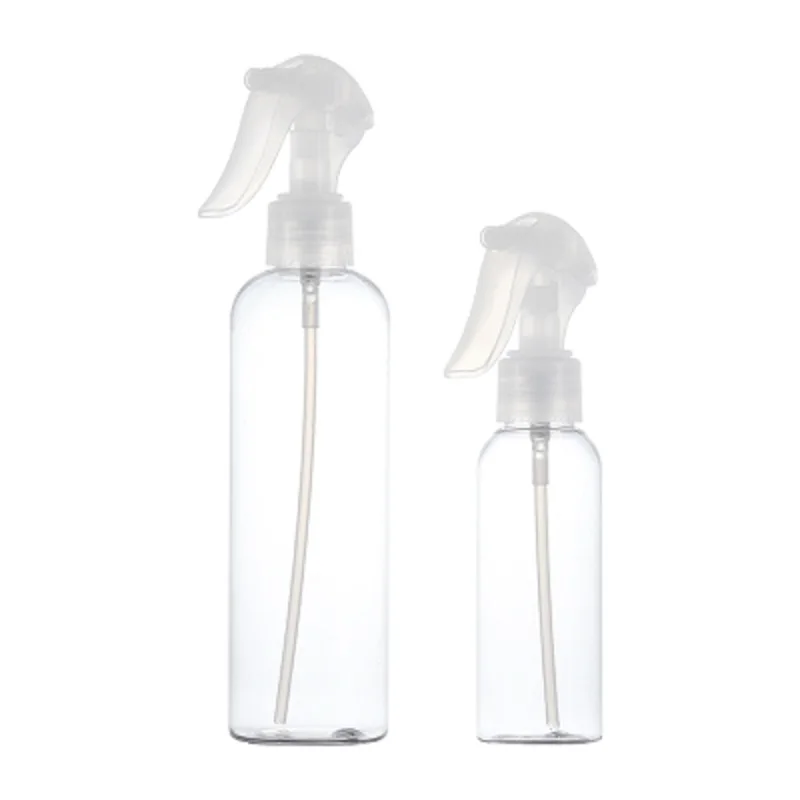 

15Pcs Clear Plastic Refillable Bottle Round Shoulder PET 100ml 250ml Transparent Pump Empty Cosmetic Trigger Spray Mist Bottles