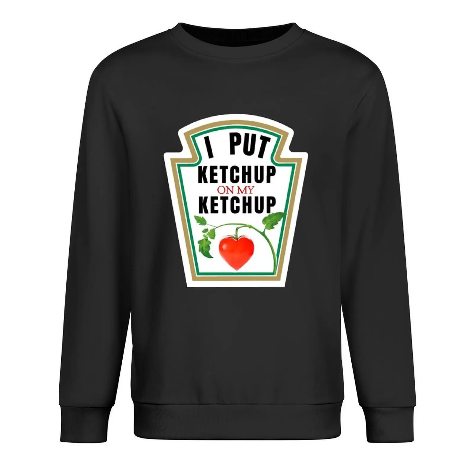 

I PUT KETCHUP ON MY KETCHUP Pullover japanese style men clothes blouse winter clothes men's sweatshirts