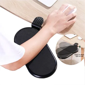 Rotating Computer Arm Rest Support Ergonomic Hand Shoulder Protect Mouse Pad Adjustable PC Wrist Rest Extender Desk For Office