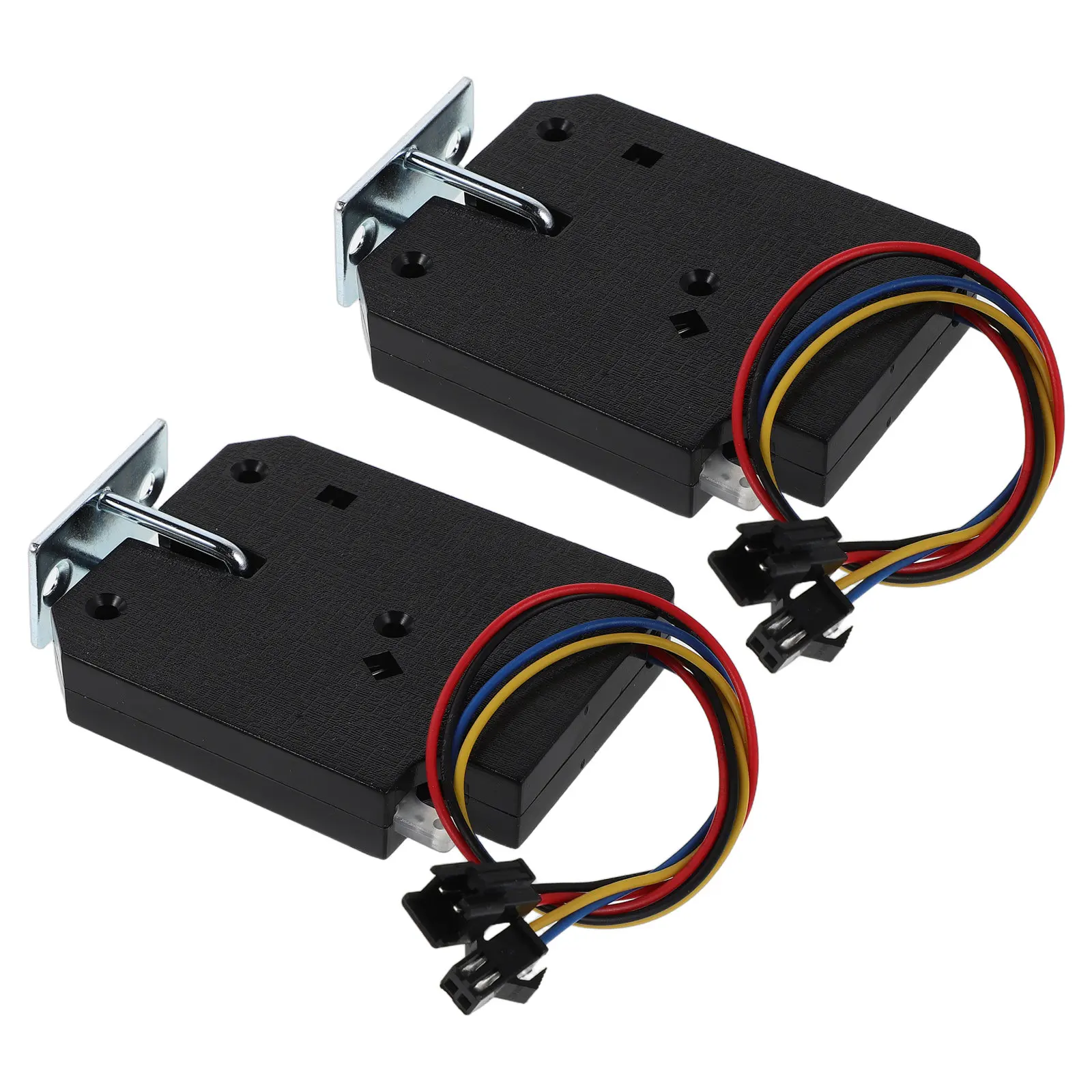 2Pcs Electronic Bolt Lock Dc 5V Magnetic Cabinet Lock with Remote Control Password Biometric Unlock for Drawer Control Cabinet
