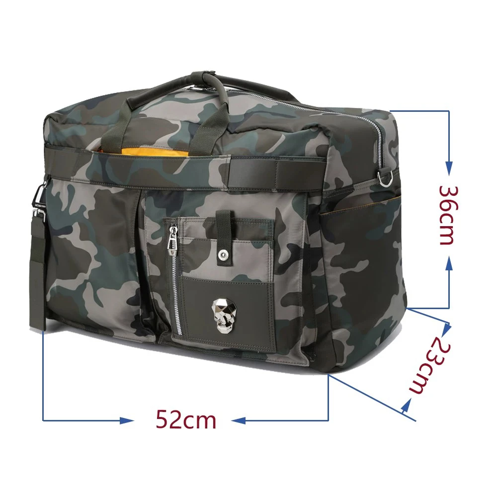 حقيبة ملابس كامو جولف، سعة تخزين كبيرة مع نسيج مقاوم للماء، قماش رياضي عصري للرجال والنساء