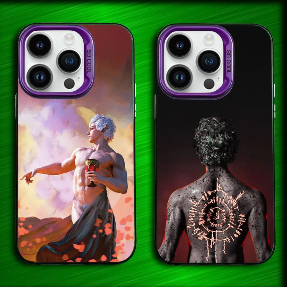 

B-Baldur's Gate 3 BG3 astarion Phone Case For iPhone 16,15,14,13,12,11,Mini,Pro,SE,MAX Purple Matte Silicone Cover