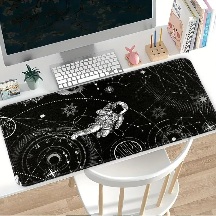 Mouse Pad office Pad Desk accessories Keyboard Mouse Pad Game Console Pad Computer Laptop Pad Waterproof Cool Astronaut