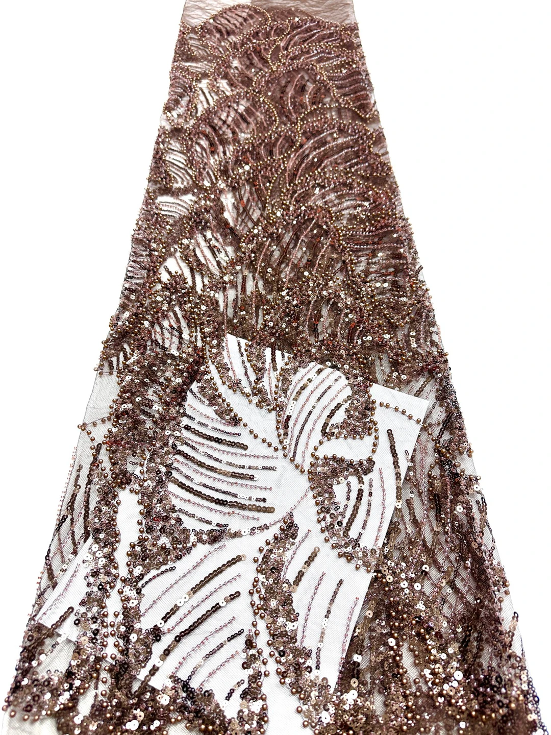 

5 ярдов африканского кружевного полотна с пайетками и бисером, высококачественная ткань для свадебного платья жениха в нигерийском стиле, вышивка, французский тюль для шитья, модель 2026