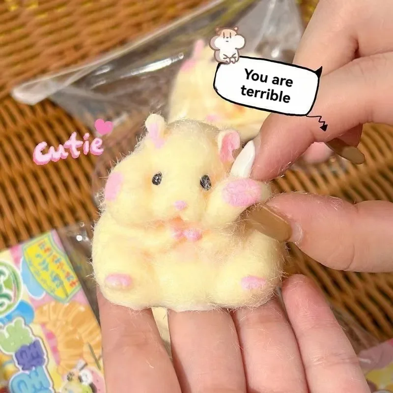 Party Favors Cute Hamster Squeeze Toy Silicone Pinch 3d Adorable Animal Squeeze Toy Funny Birthday Present