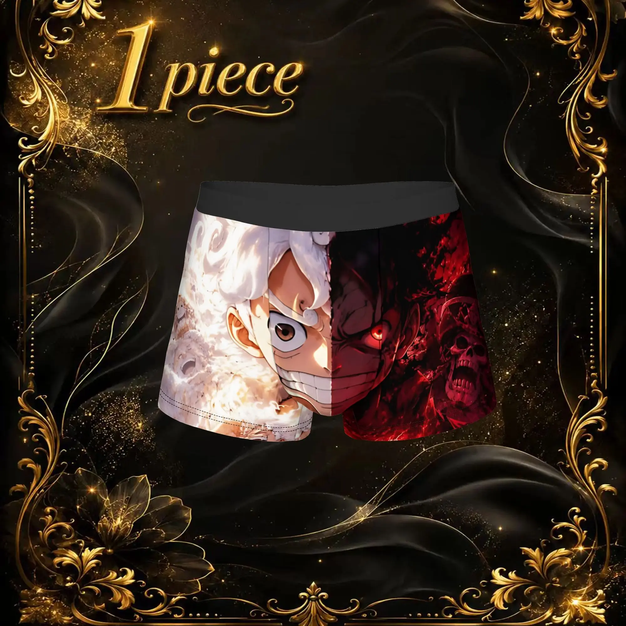 Custom Anime One piece Theme Underpants adults 18 plus Breathbale Panties Men Underwear Ventilate Boxer Briefs