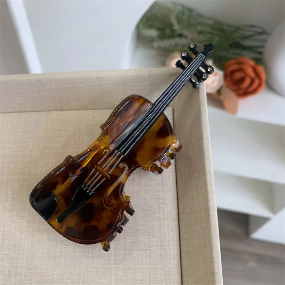 

Funny Acetic Acid Acetate Guitar Hair Claw Piano Video Tape Music Hair Clip Grab Clip Hair Accessories Big Shark Clip Daily