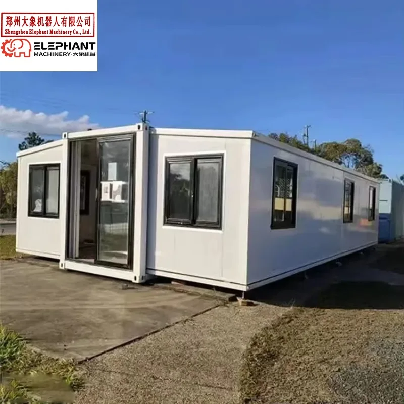 Luxury Prefab Villa Granny Flat 20Ft 40Ft Expandable Container House Interior Height 2.4 Meters Prefab Portable Mobile Tiny Home