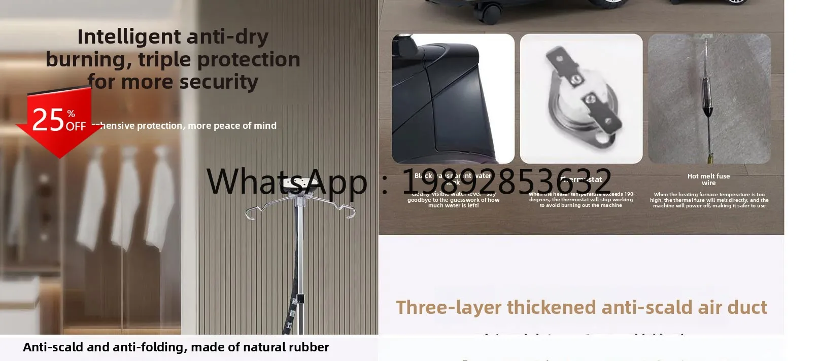 

vertical steam high-power new ironing clothing store professional commercial iron copper core hanging iron