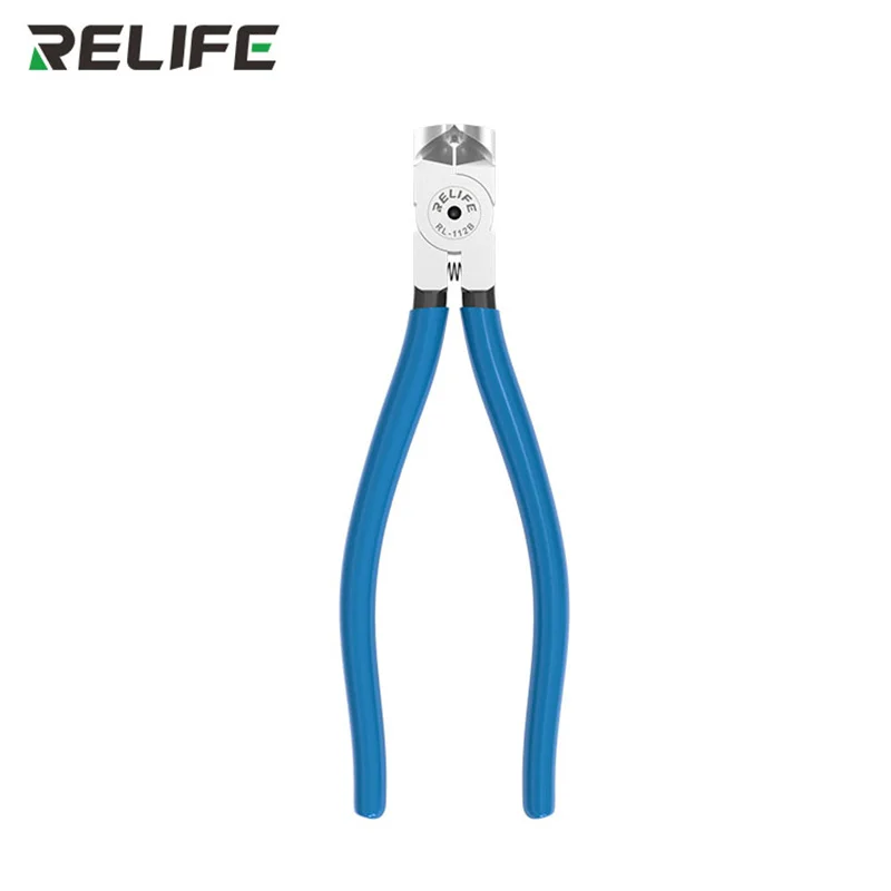 RELIFE RL-112B 90° Right Angle Flat Cutting Pliers Alloy Steel Durable Mobile Phone Rear Camera Disassembly Cutter Tool