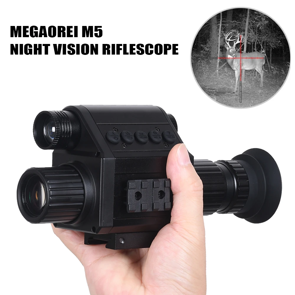 

Megaorei M5 Hunting Camera Monocular IR Laser Wildlife Surveillance Day & Night Doule Use HD 1080P Video Photo Recording Camera