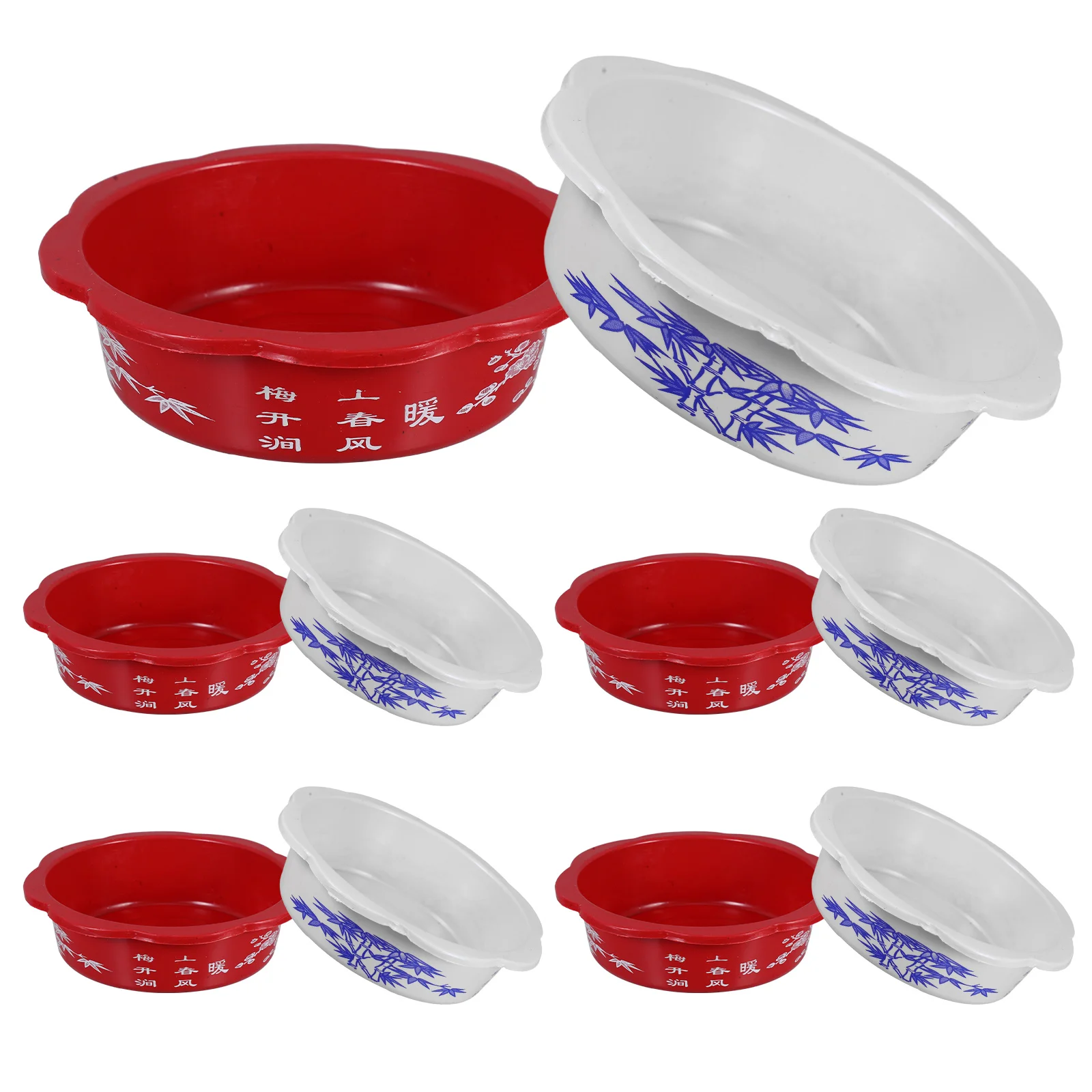 

10 Pcs Hydroponic Flower Pot Lotus Bowl Water Plants Plastic Durable Versatile Use Mini Daffodil
