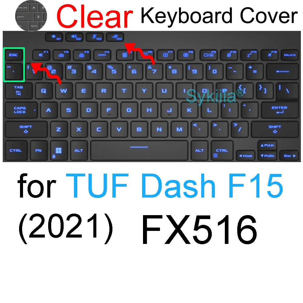 キーボードカバー ASUS TUF ゲーミング A15 A16 A17 A18 F15 F16 F17
