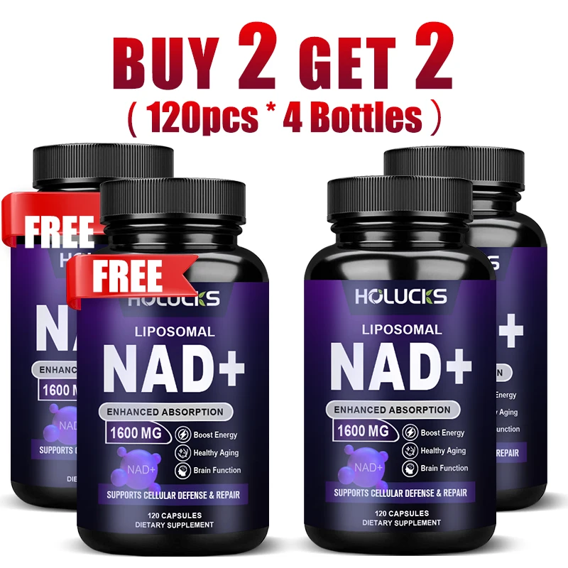 

HOLUCKS High Potency NAD+Supplement, for Better Absorption, Cellular Energy & Repair, Support Cellular Health & Anti-Aging