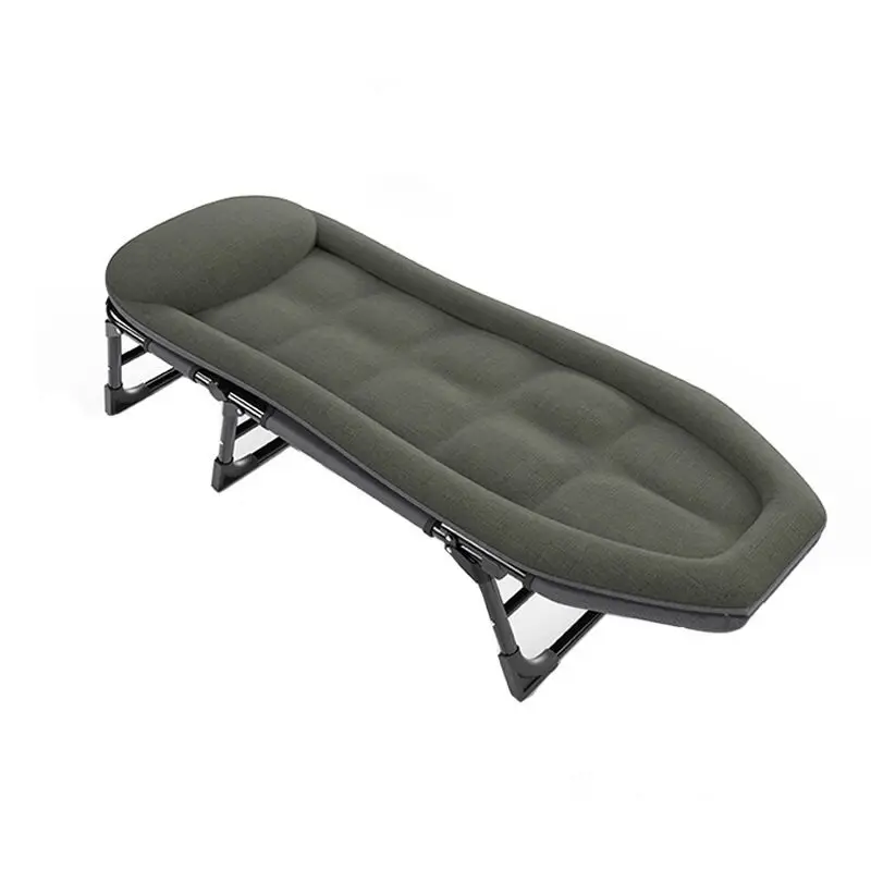 Single Indoor Foldable Bed Office Adjustable Reclining Chair Outdoor Portable Escort Camping Bed Multi-speed