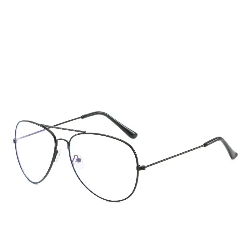 Finished Myopia Glasses Women Men Double Beam Nearsighted Eyewear Metal Frame Minus Diopter -0.5 To -6.0 HD Prescription Glasses