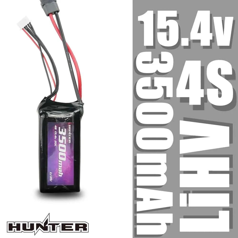 

FTC-HUNTER LiHV High Voltage Power 15.4v 3500mAh XT60 FPV Fixed Wing Triangular Wing Lithium Battery for T1 FPV Drone
