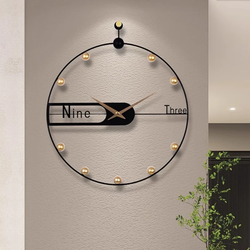 

Modern Automatic Wall Clock Battery Classic Metal Nordic Designer Wall Clock Minimalist Silent Round Reloj De Pared Home Decor