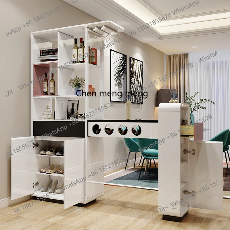 

Entry living room wine cabinet modern simple entrance partition cabinet bar table screen decorative locker