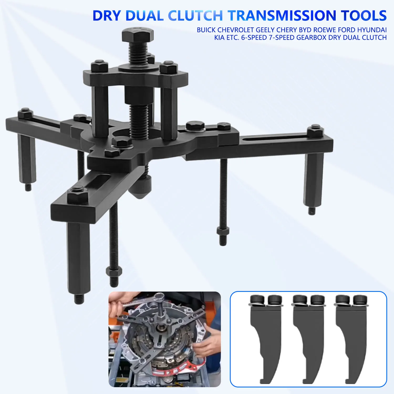 25pcs Dry Dual Clutch Transmission Removal and Installation Tool Kit for Ford,Buick,Chevrolet,Hyundai,Kia,DSG