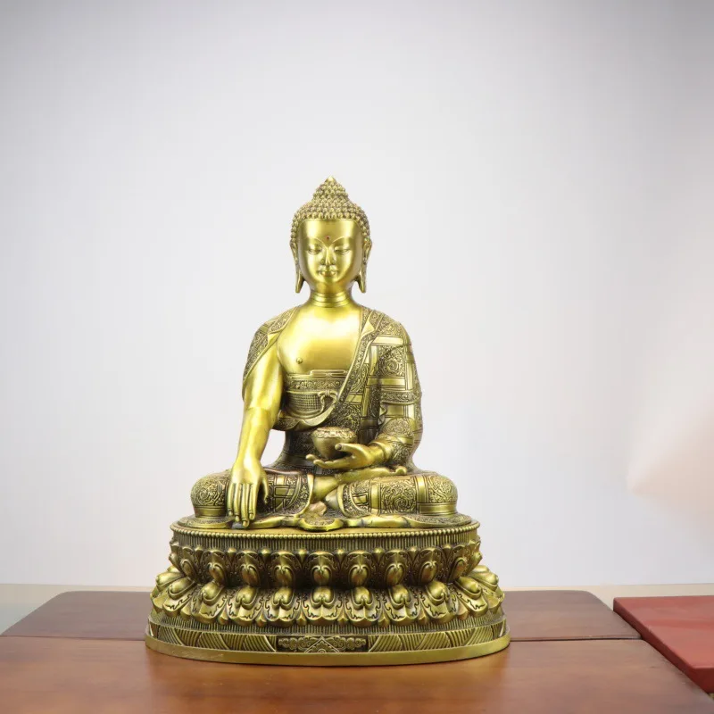 30cm Brass Tibetan : Shakyamuni, Anindhat , Medicine , Mahavairocana Tathagata, Three Treasures Buddha, Amitabha Bu