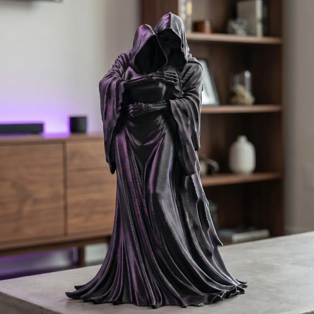 Exquisite Embracing Posture Gothic Decoration Dark Style Retro Ghost Ornaments 3D Printed Home Decor Crafts Gifts