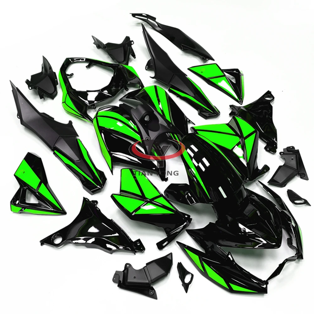 Bright green black checkered print Motorcycle For Z800 2013 2014 2015 2016 Full Fairing Kit Bodywork Cowling Injection