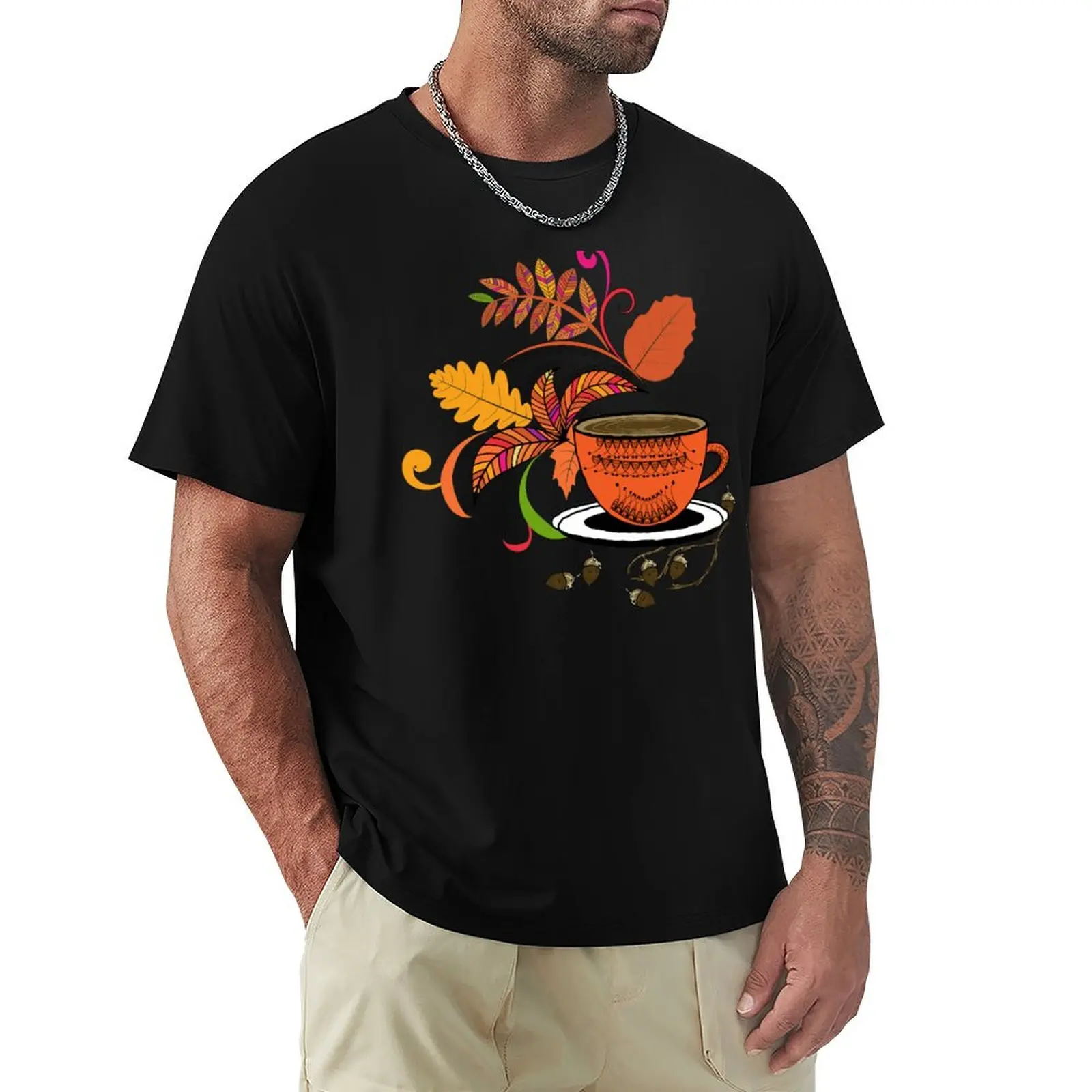 Autumn Hello October T-Shirt Sporty Breathable Short Sleeve T-Shirt