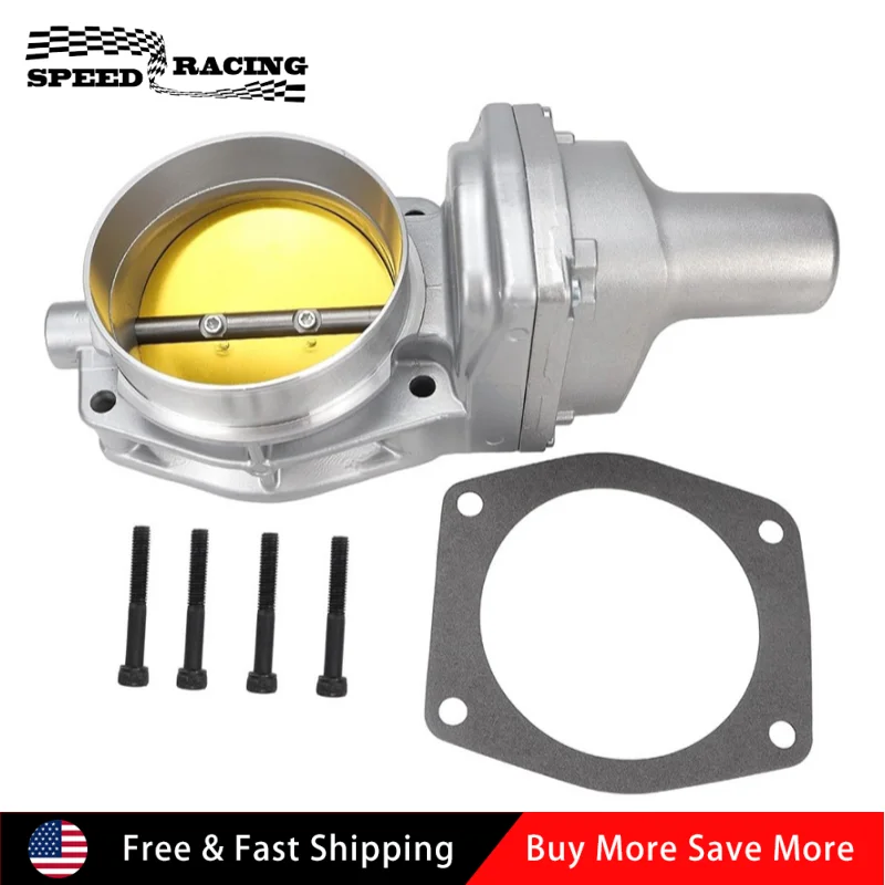 

12605109 19420707 90mm 4-Bolt Drive By Wire Throttle Body Silver For 2010-2015 Chevrolet Camaro V8 6.2L RWD