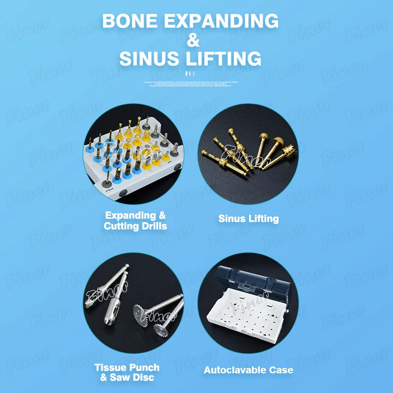 Multifunktions-Bohrer-Set, chirurgisches Knochenschneiden, erweiterbare Sinus-Hebebohrer
