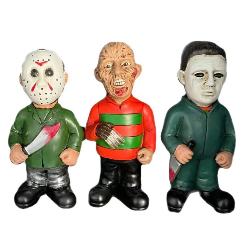 ホラー映画ガーデンノーム、屋内ガーデンノームガーデンスタチュー家の装飾、屋外ハロウィーン庭の芝生装飾A