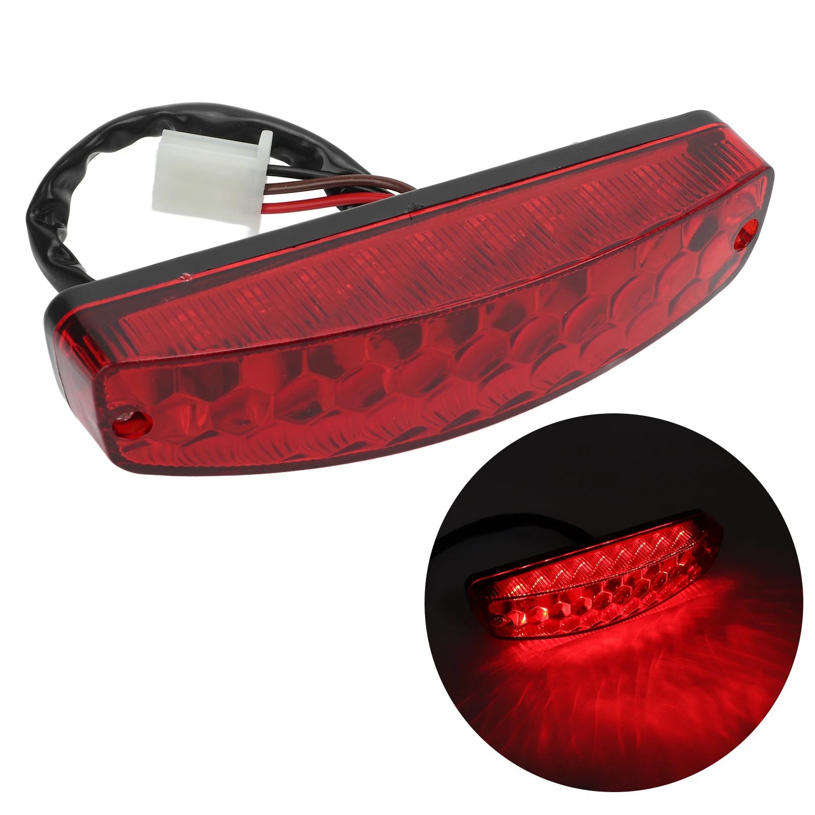 LED Rear Tail Brake Light 3PIN Waterproof Replacement for Taotao 50cc 70CC 90cc 110cc 125cc ATVs Quad