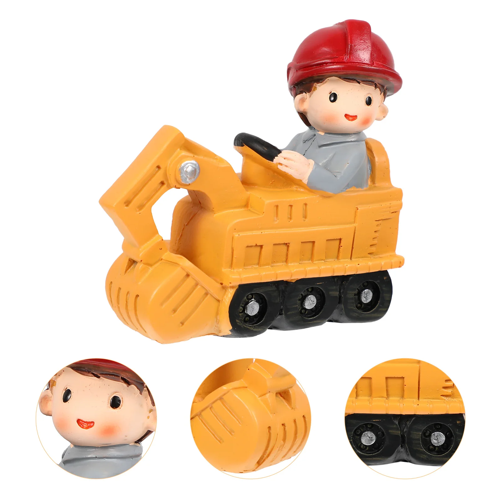 

Excavator Ornaments Cake Topper Birthday Decor Decoration Desktop Adorable Decorations Lovely