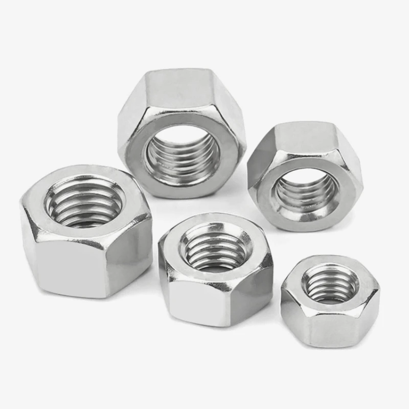 304 mur pengunci benang halus baja tahan karat M4 M5 M6 M8 M10 M12 M14 M16 M18 M20 M22 M24 mur ulir halus 0.5/0.75 ~ 2.0 gigi