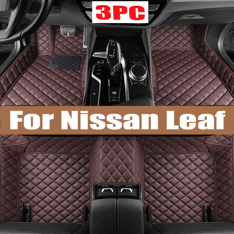 

Car Floor Mats For Nissan Leaf ZE1 2018~2022 Luxury Leather Mat Durable Pad Carpets Interior Parts Rugs Set Car Accessories 2019