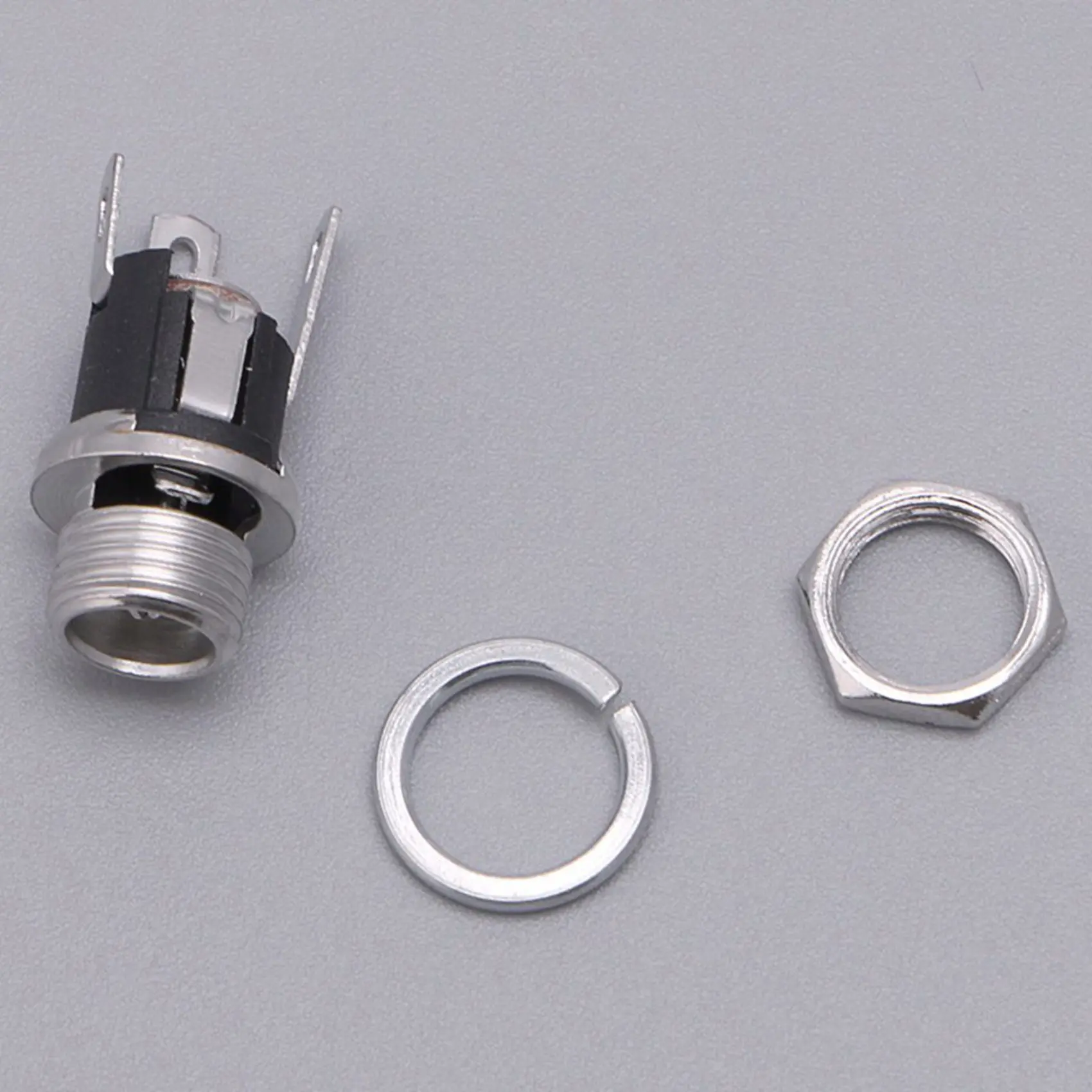 BAAJ-20Pcs DC Power Supply Jack Socket Female Panel Mount Connector 5.5X2.1Mm New