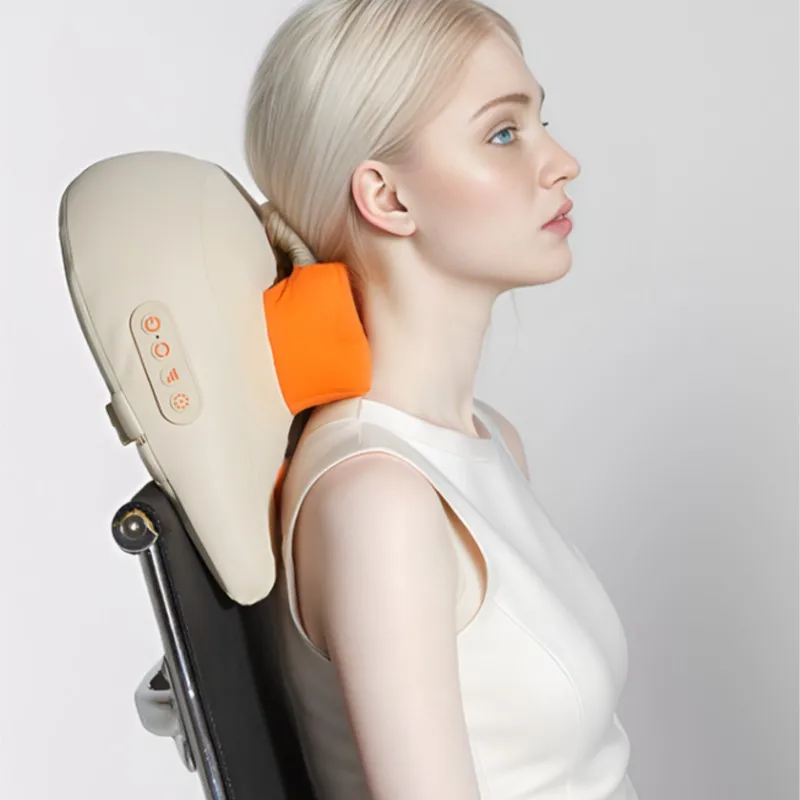 SPA Portable Pillow Massager Lazy Person Leading Shoulder Professional Super Strong Neck Massage Wireless Warm Pillow Type Massa