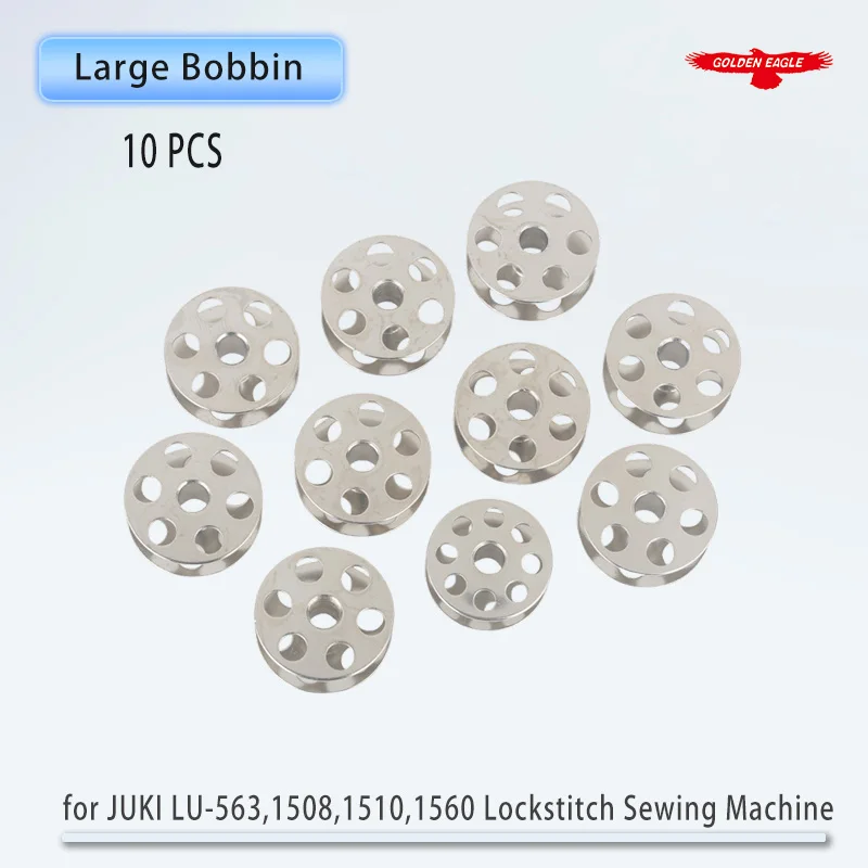 10 PCS B9117-563-000 Steel Bobbin Fit JUKI LU-563,1508,1510,1560,LH-1182,3188, 3578A, Brother B872, B875, DN-260-22, DN-265-22
